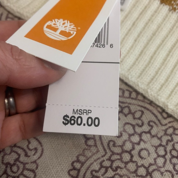 NWT Timberland Buffalo Plaid Print unisex scarf - Picture 4 of 5